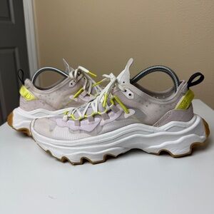 Sorel Kinetic Breakthru Tech Lace Sneakers in Dreamy, Sea Salt, Size 8.5